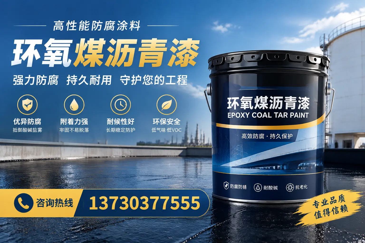 环氧煤沥青漆的耐久性分析，适合萍乡的使用场景